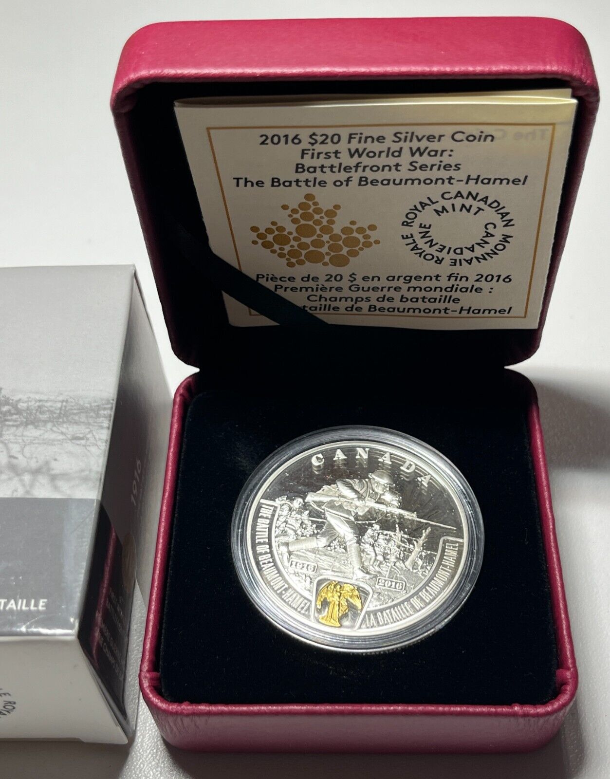 2016 Canada $20 .9999 Silver WWI Battlefront – Battle of Beaumont-Hamel