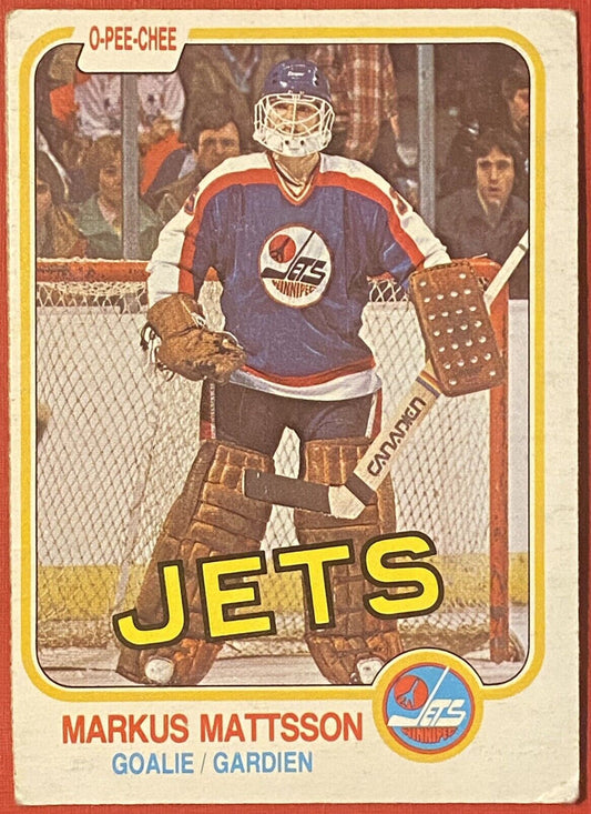 1981-82 O-Pee-Chee #374 Markus Mattsson  Winnipeg Jets