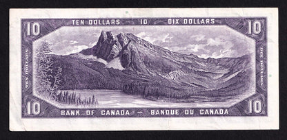 Canada 1954 $10 Ten Dollar Banknote Beattie - Coyne P/D 2930916