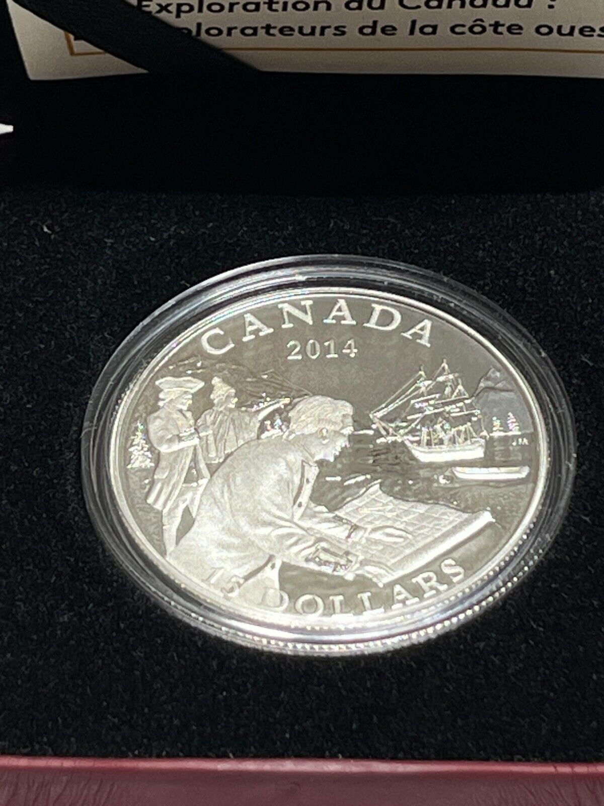 2014 The West Coast Exploration-Exploring Canada $15 Fine Silver Coin