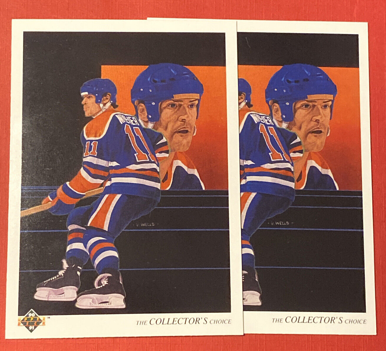 1990-91 Upper Deck #321 Mark Messier Lot Of 2