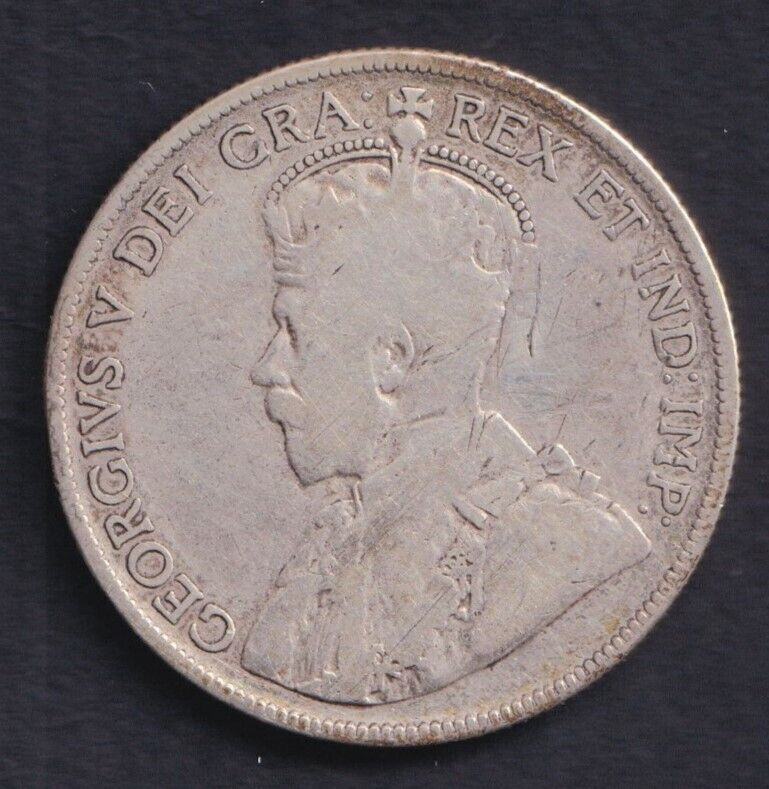 Canada 1932 Canada 50 Cent King George V .800 Silver - Rare Key Date VG