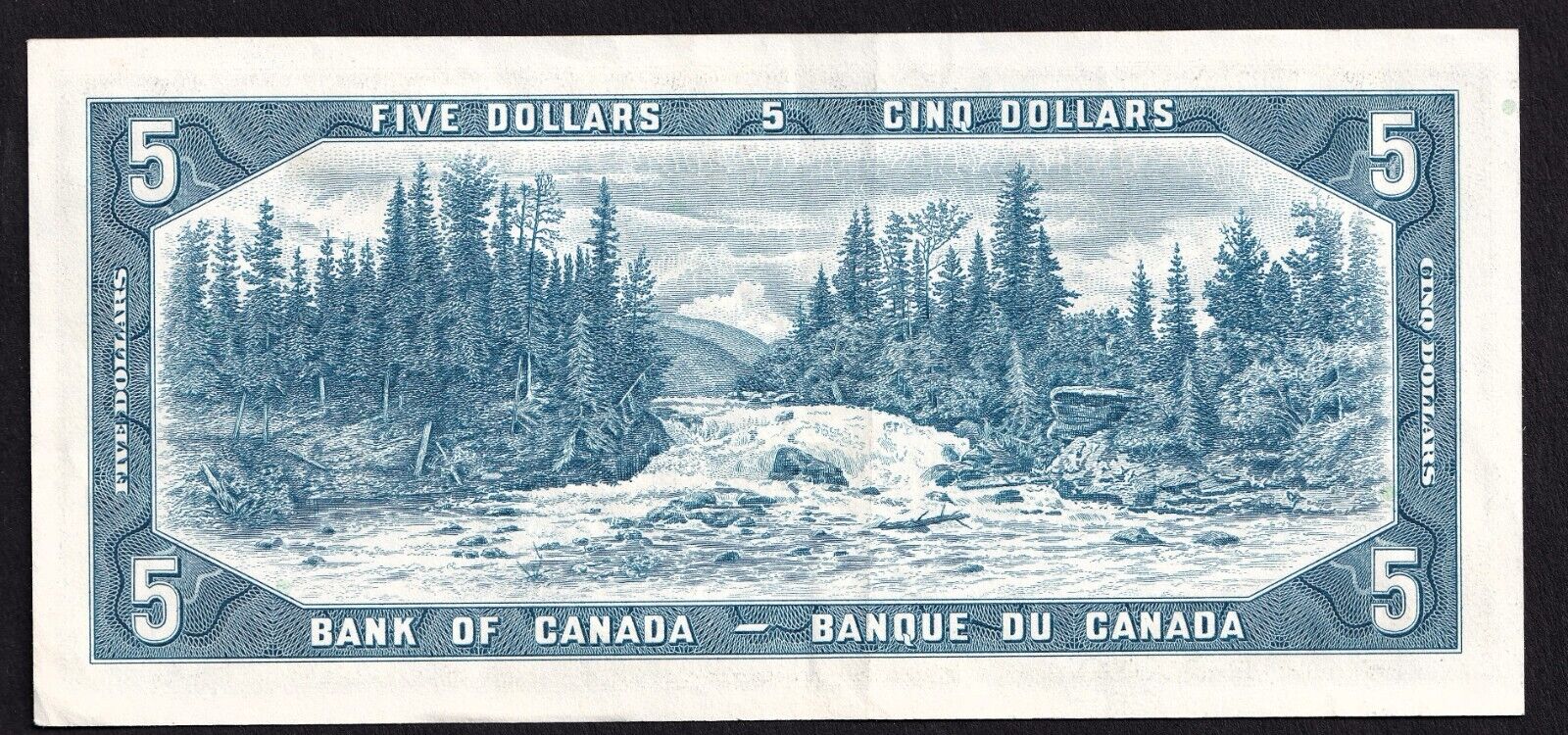 Canada 1954 $5 Five Dollar Banknote Beattie - Rasminsky Nice Colour T/S 4004650