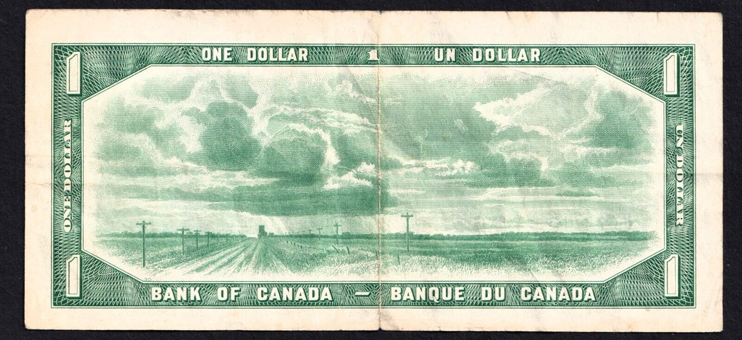 Canada 1954 $1 One Dollar Devils Face Banknote Beattie - Coyne O/A 9709144