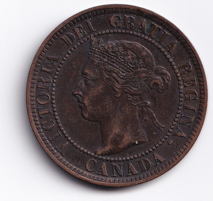 Canada 1899 1c One Large Cent Queen Victoria Very Fine +