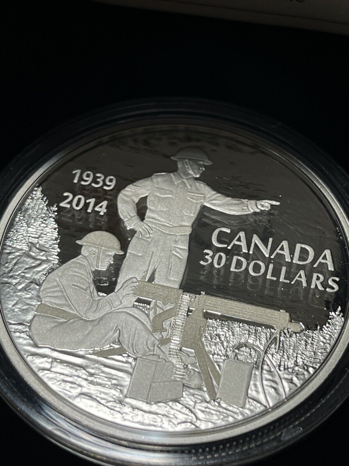 2014 Canada 75th Anniversary of the Second World War $30 Fine Silver Coin