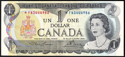 Canada 1973 $1 One Dollar Replacement Banknote Lawson - Bouey *FN 3444986