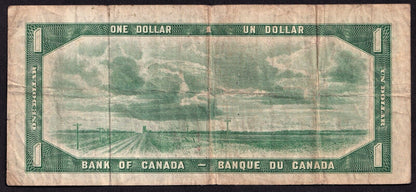 Canada 1954 $1 One Dollar Devils Face Banknote Coyne - Towers B/A 8014049