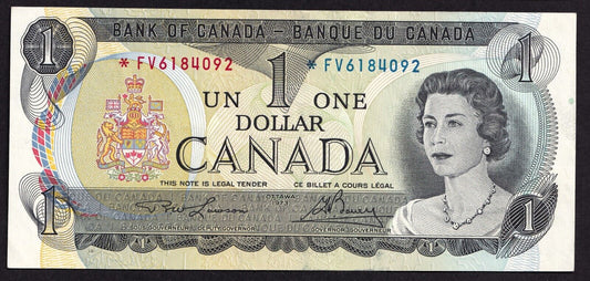 Canada 1973 $1 One Dollar Replacement Banknote Lawson - Bouey *FV 6184092