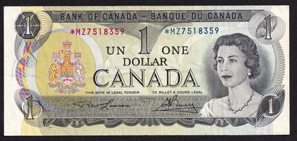 Canada 1973 $1 One Dollar Replacement Banknote Lawson - Bouey *MZ 7518359