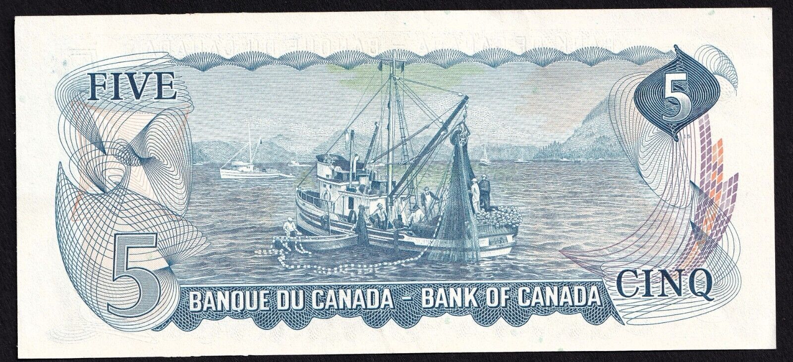 Canada 1972 $5 Five Dollar Banknote Lawson-Bouey Beautiful Colour SD 4442434