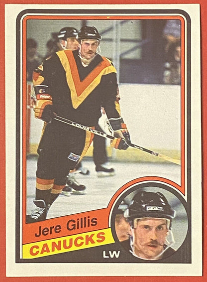 1984-85 O-Pee-Chee Hockey Jere Gillis Vancouver Canucks #318