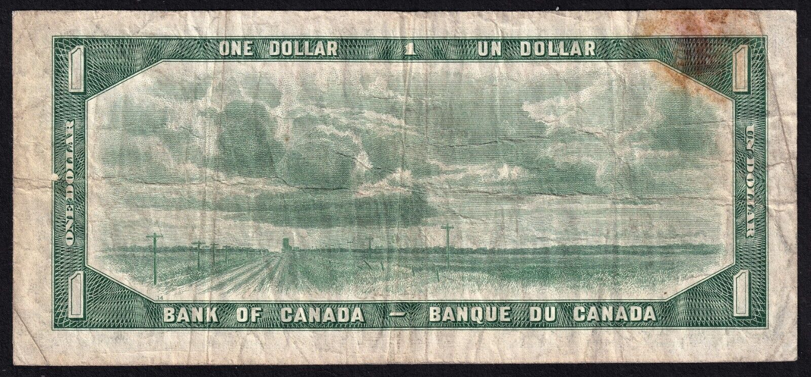 Canada 1954 $1 One Dollar Banknote Beattie - Coyne Devils Face K/A 7592517