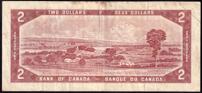 Canada 1954 $2 Two Dollar Replacement Banknote Bouey - Rasminsky *A/G 0349193