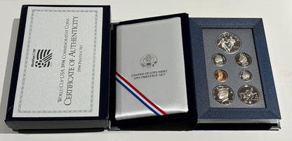 World Cup USA 1994 Commemorative Coins Prestige Set with Box and COA Silver