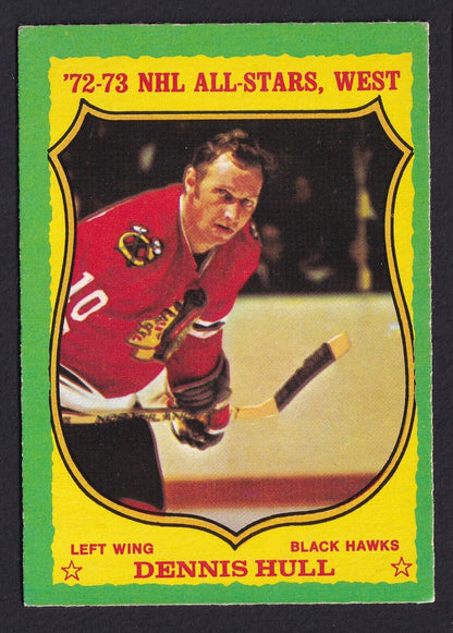 1973-74 O-Pee-Chee #171 Dennis Hull All Stars West Hockey Card Blackhawks