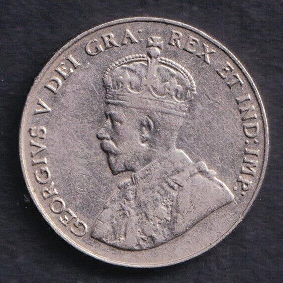 Canada 1931 Five Cent 5c Nickel King George V Very Fine +