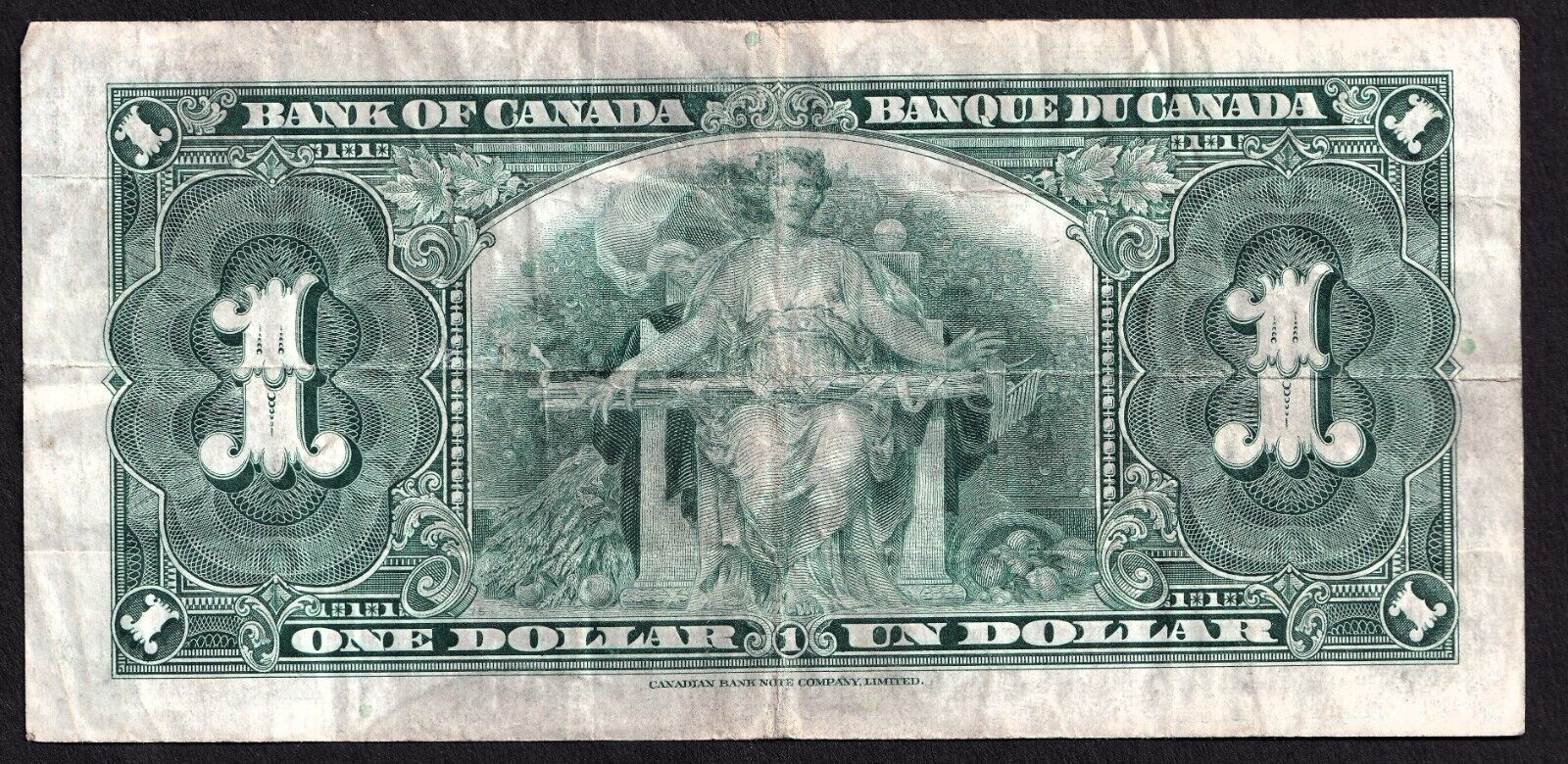 Canada 1937 $1 One Dollar Banknote Coyne - Towers L/N 2354543