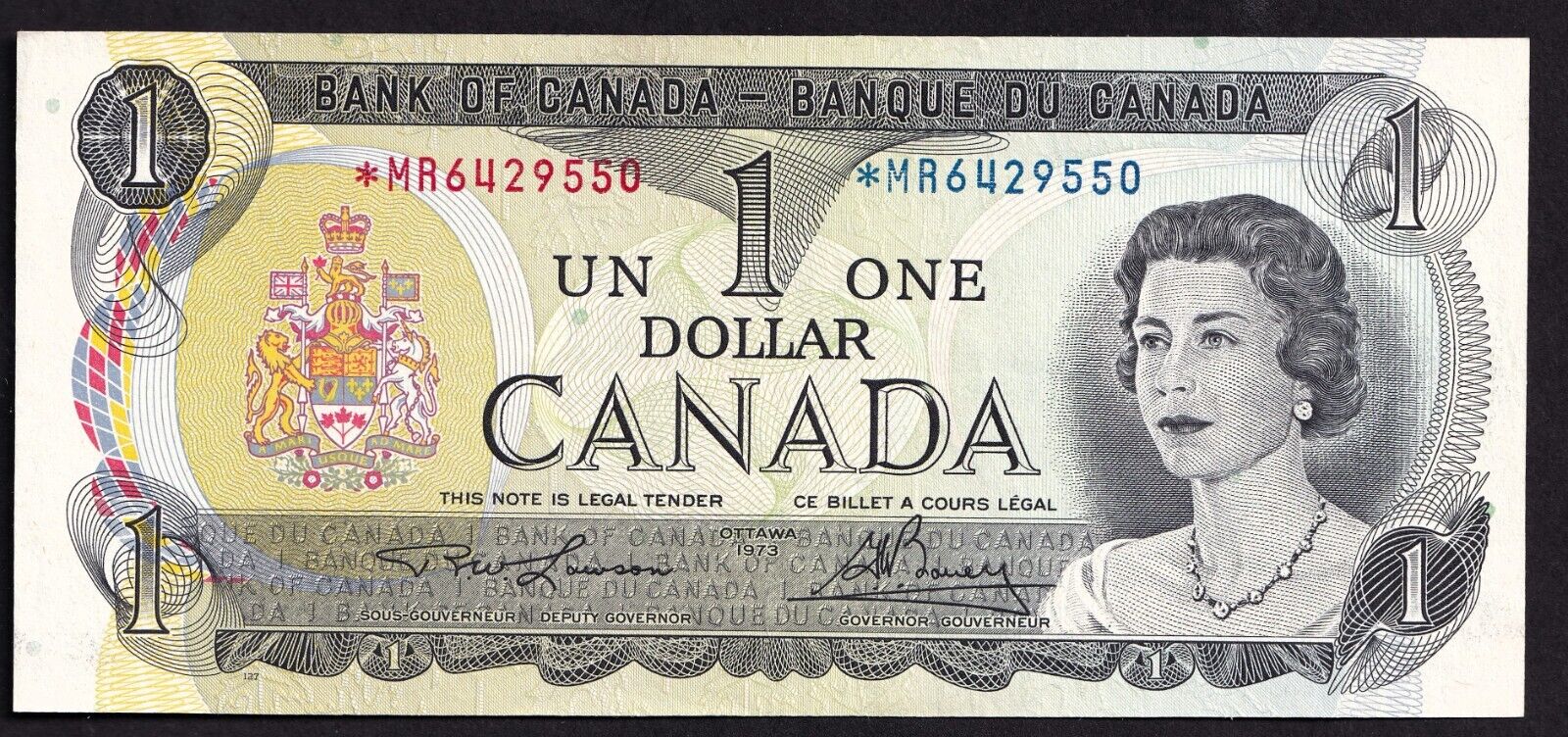 Canada 1973 $1 One Dollar Replacement Banknote Lawson - Bouey *MR 6429550