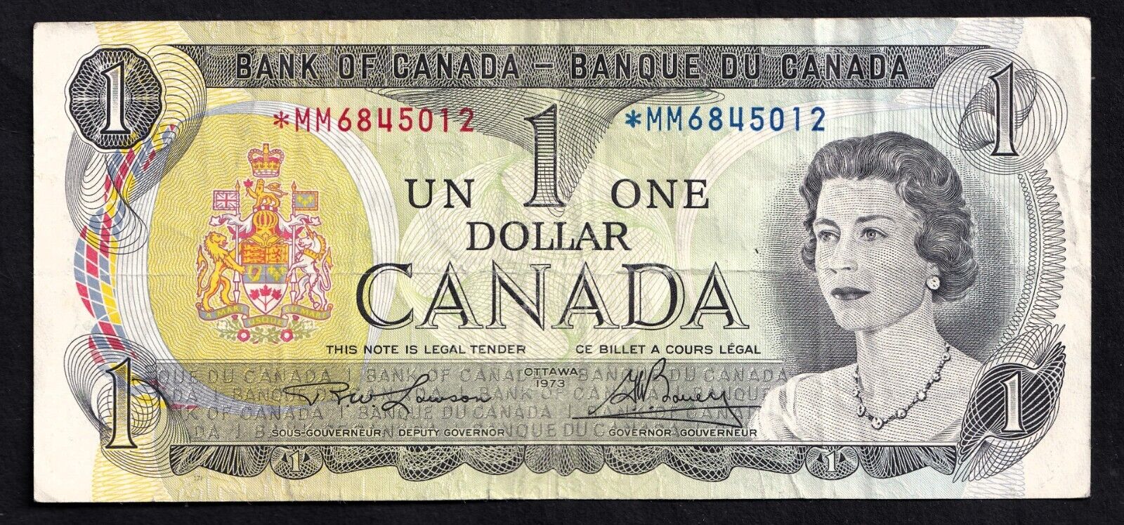 Canada 1973 $1 One Dollar Replacement Banknote Lawson - Bouey UNC *M/M 6845012