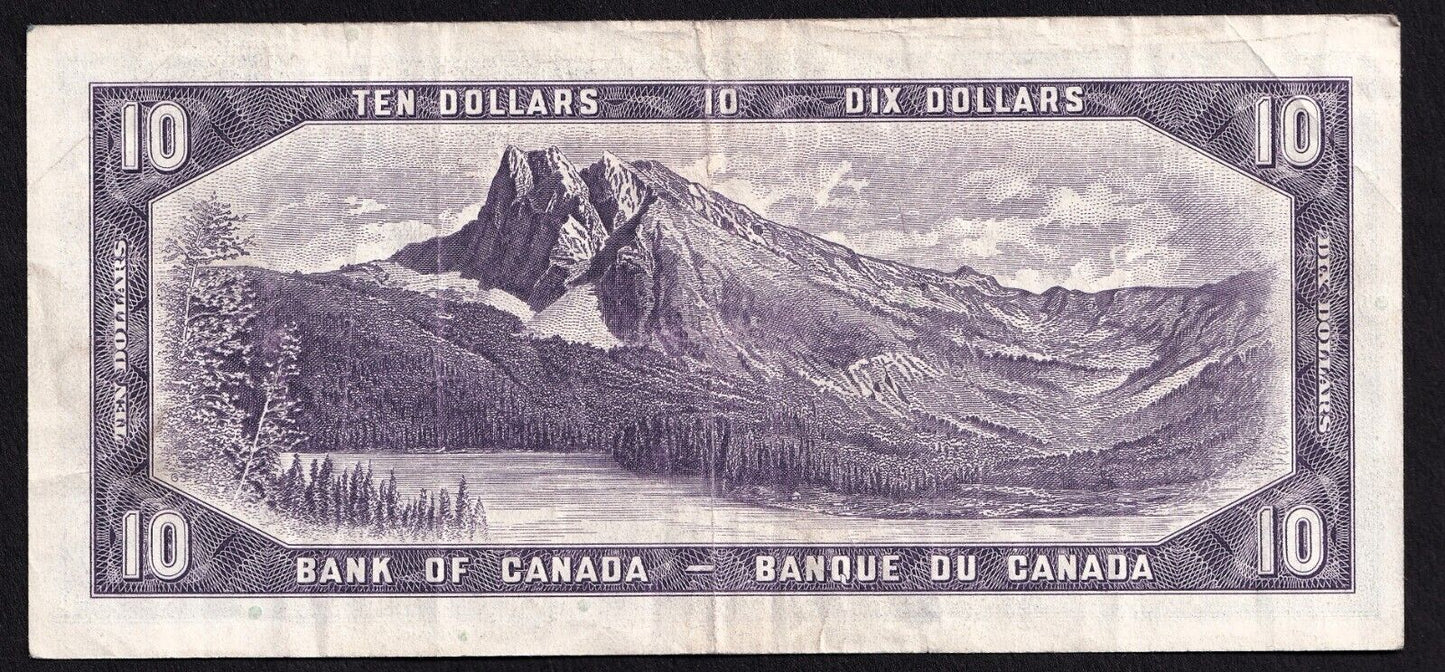 Canada 1954 $10 Ten Dollar Replacement Banknote Beattie - Rasminsky *BD 0472650