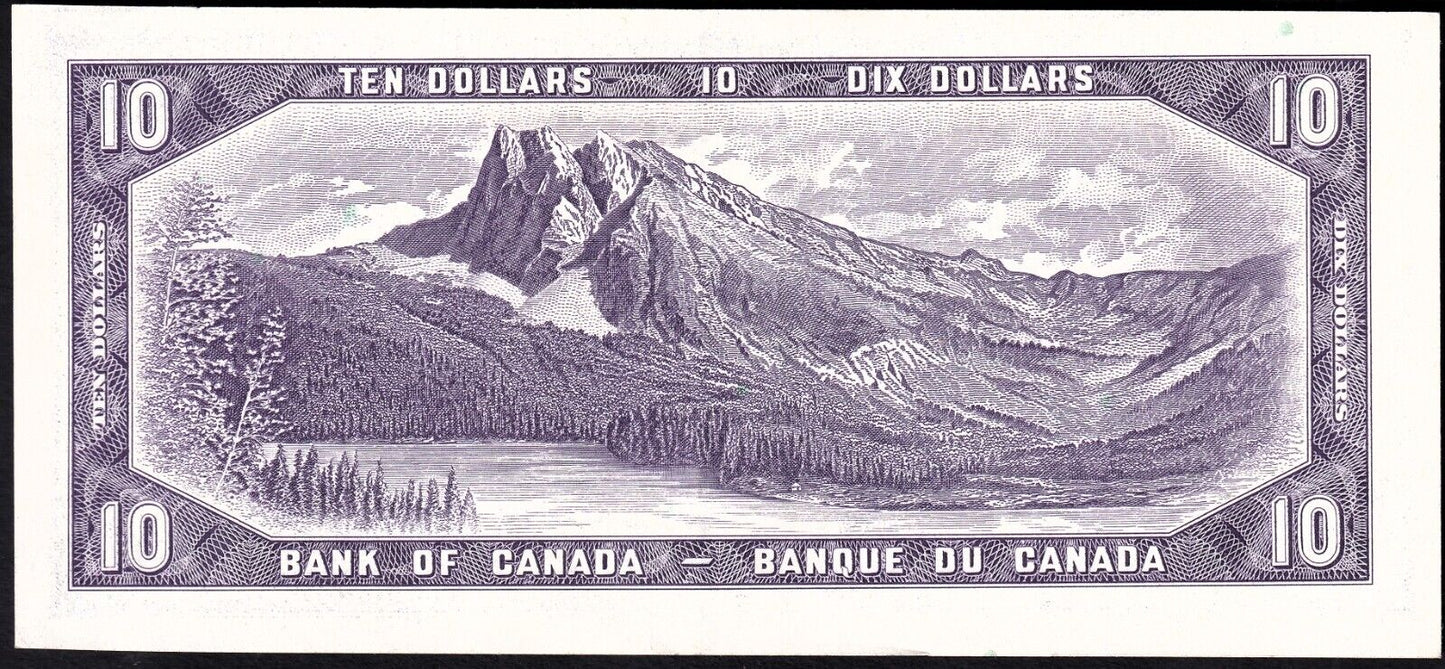 Canada 1954 $10 Ten Dollar Banknote Beattie - Rasminsky O/V 2477008