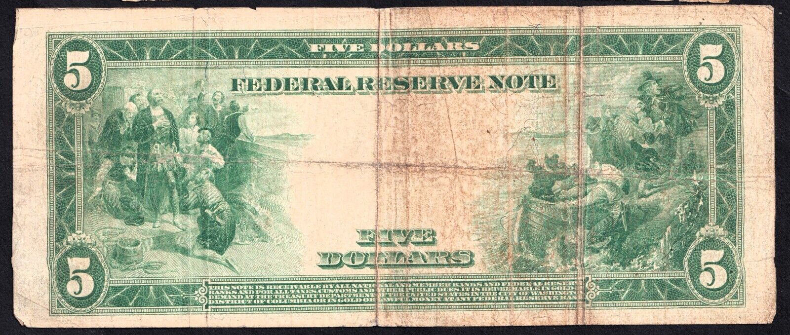 USA / Chicago IL $5 Series of 1914 Block G-B Federal Reserve note 7-G