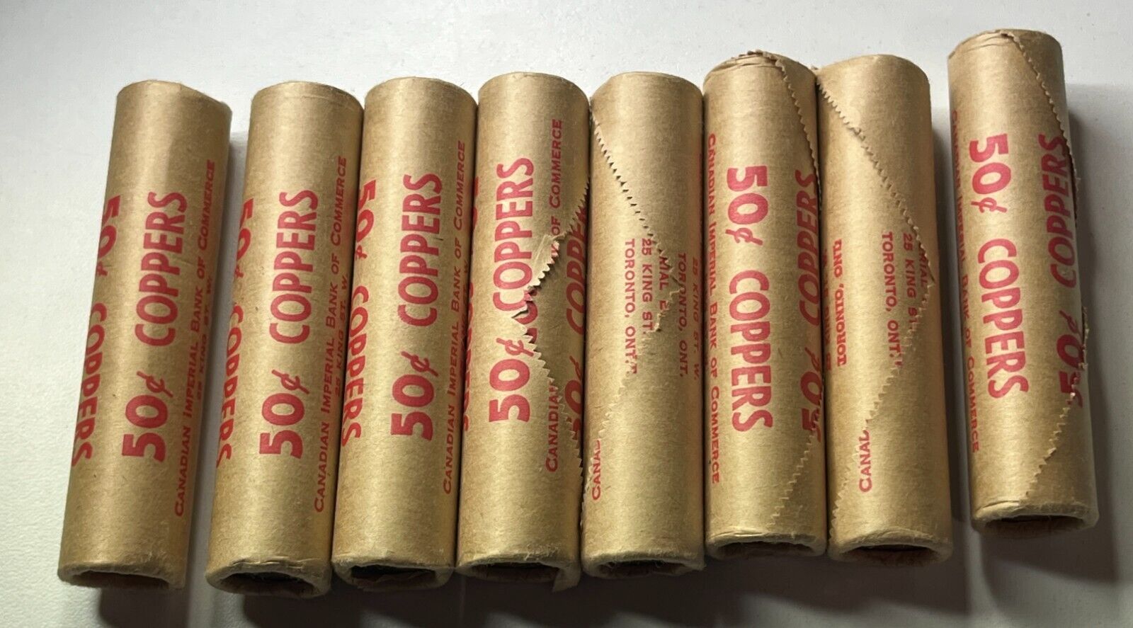 1977 Mint Sealed CIBC Roll Of 50 Uncirculated Canada Pennies