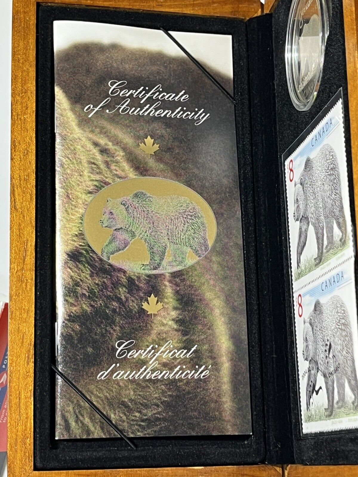 2004 Canada $8 - The Great Grizzly - Limited Edition Stamp & Coin Set  Complete