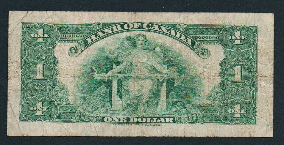 1935 Bank of Canada $1 - Series B - Canada’s First Banknote Series Very Nice