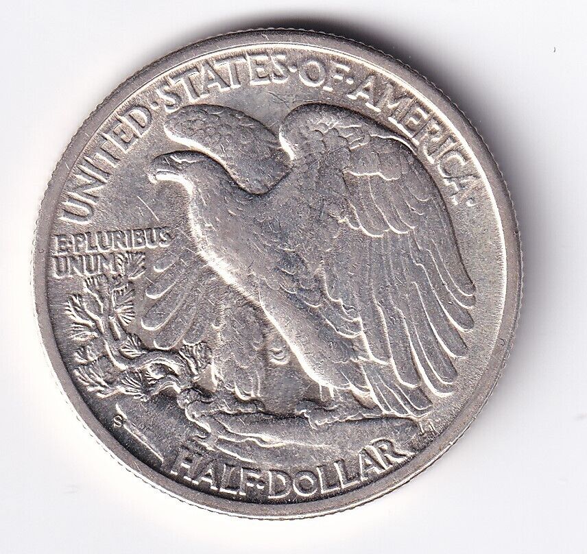 United States 1945-S  .900 Silver Walking Liberty Half Dollar 50 Cent