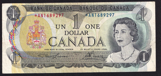 Canada 1973 $1 One Dollar Replacement Banknote Lawson - Bouey *AN 1689297