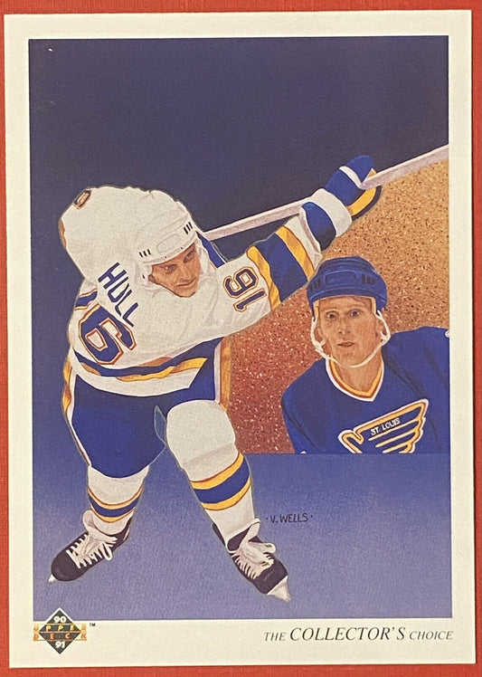 1990-91 Upper Deck The Collector's Choice Checklist - BRETT HULL #312