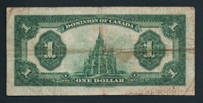 1923 Dominion of Canada $1 Note McCavour/Saunders DC-25f Black Seal