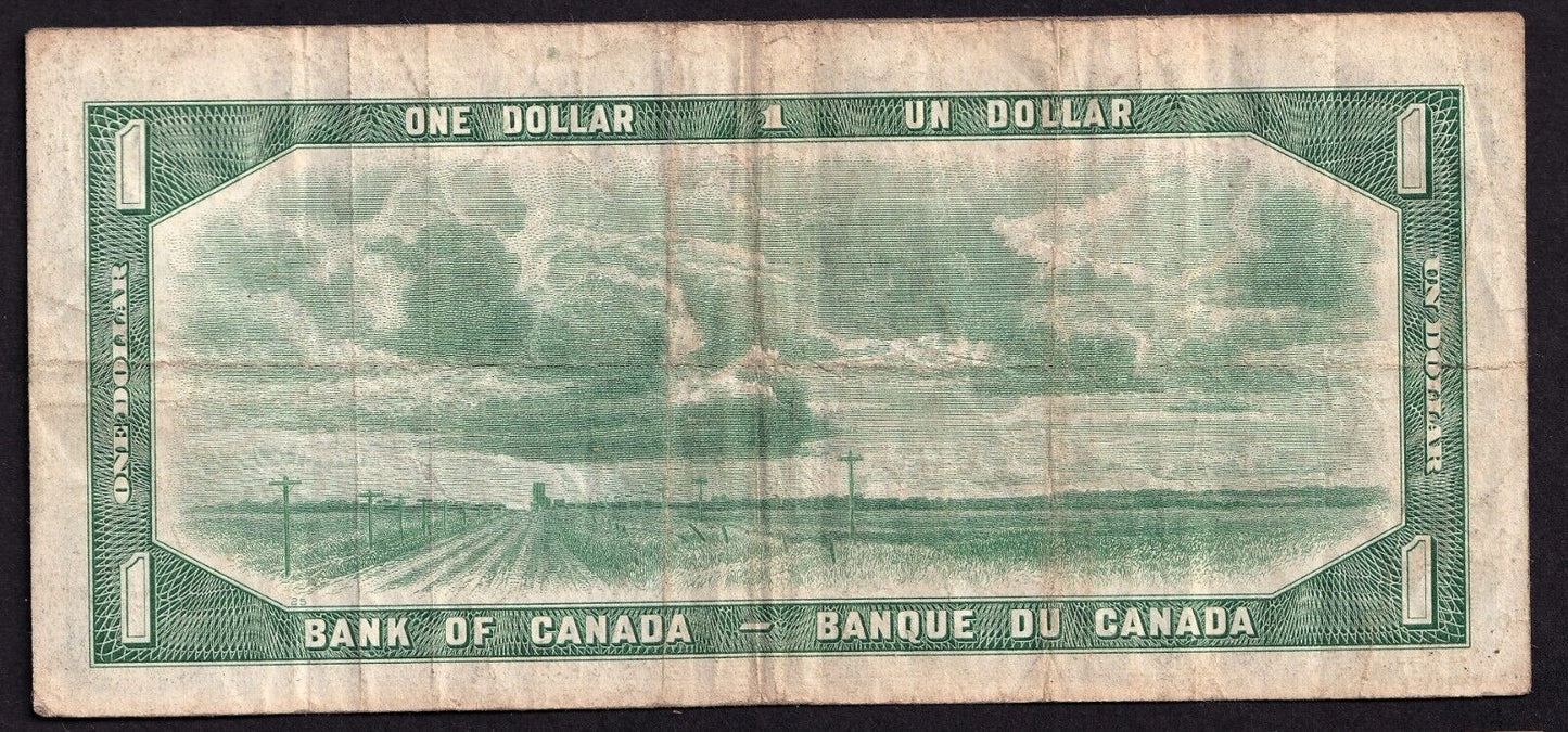 Canada 1954 $1 One Dollar Devils Face Banknote Beattie - Coyne K/A 9670686