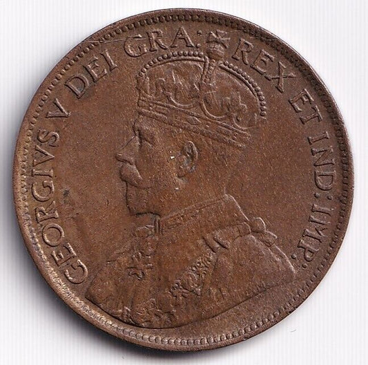 Canada 1914 1c One Large Cent King George V Extra Fine XF