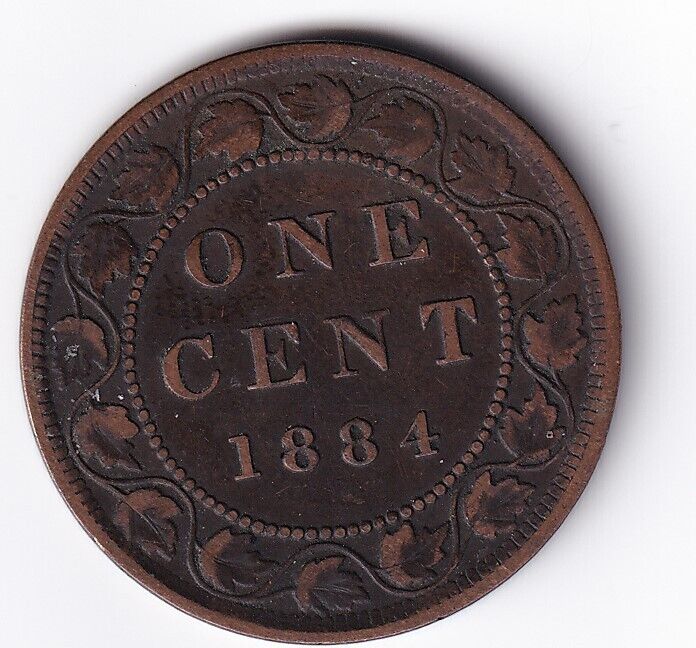 Canada 1884 1c One Large Cent Queen Victoria Fine #2