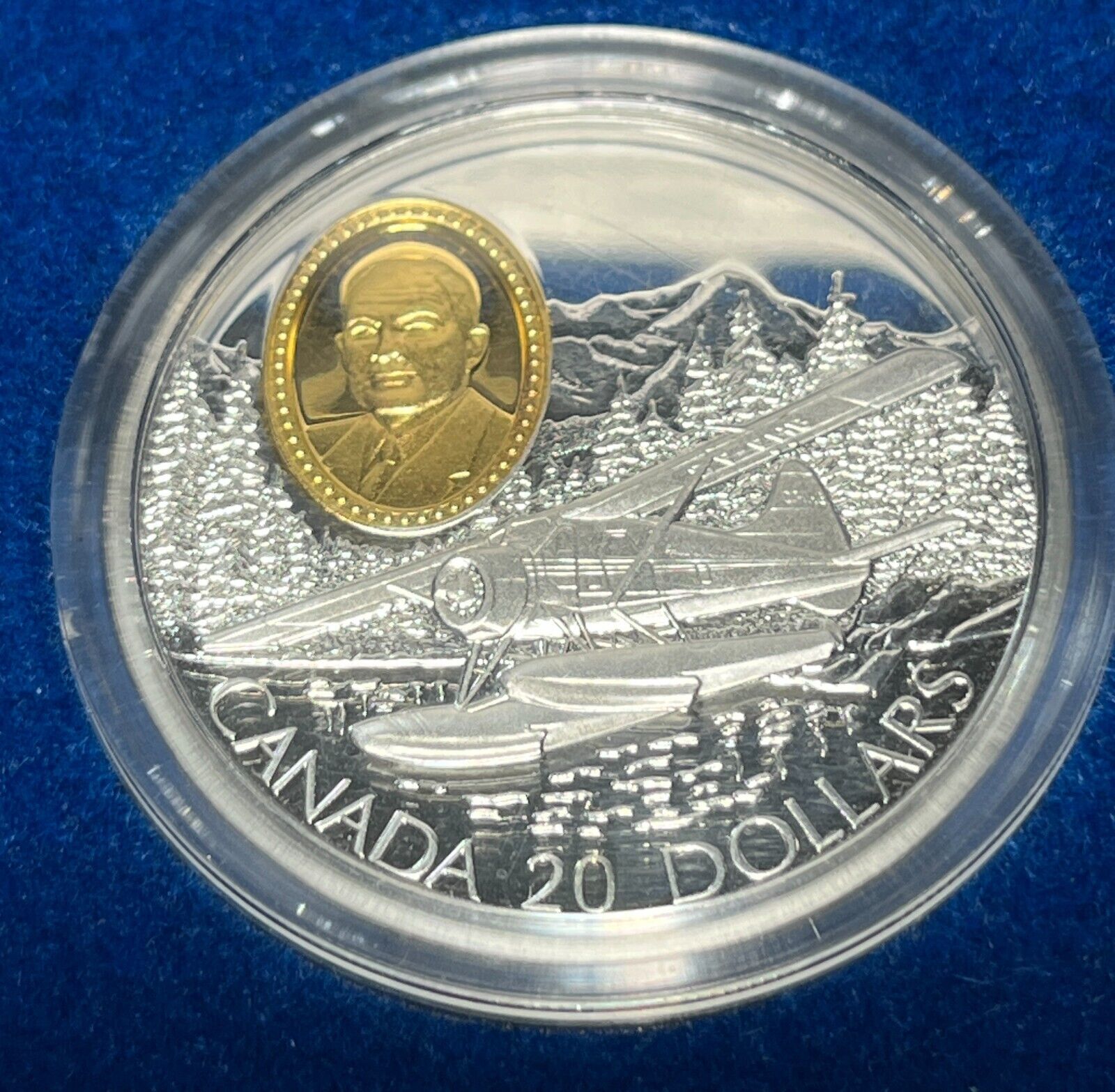 1991 Canada $20 The De Havilland Beaver Sterling Silver Proof With Box + COA