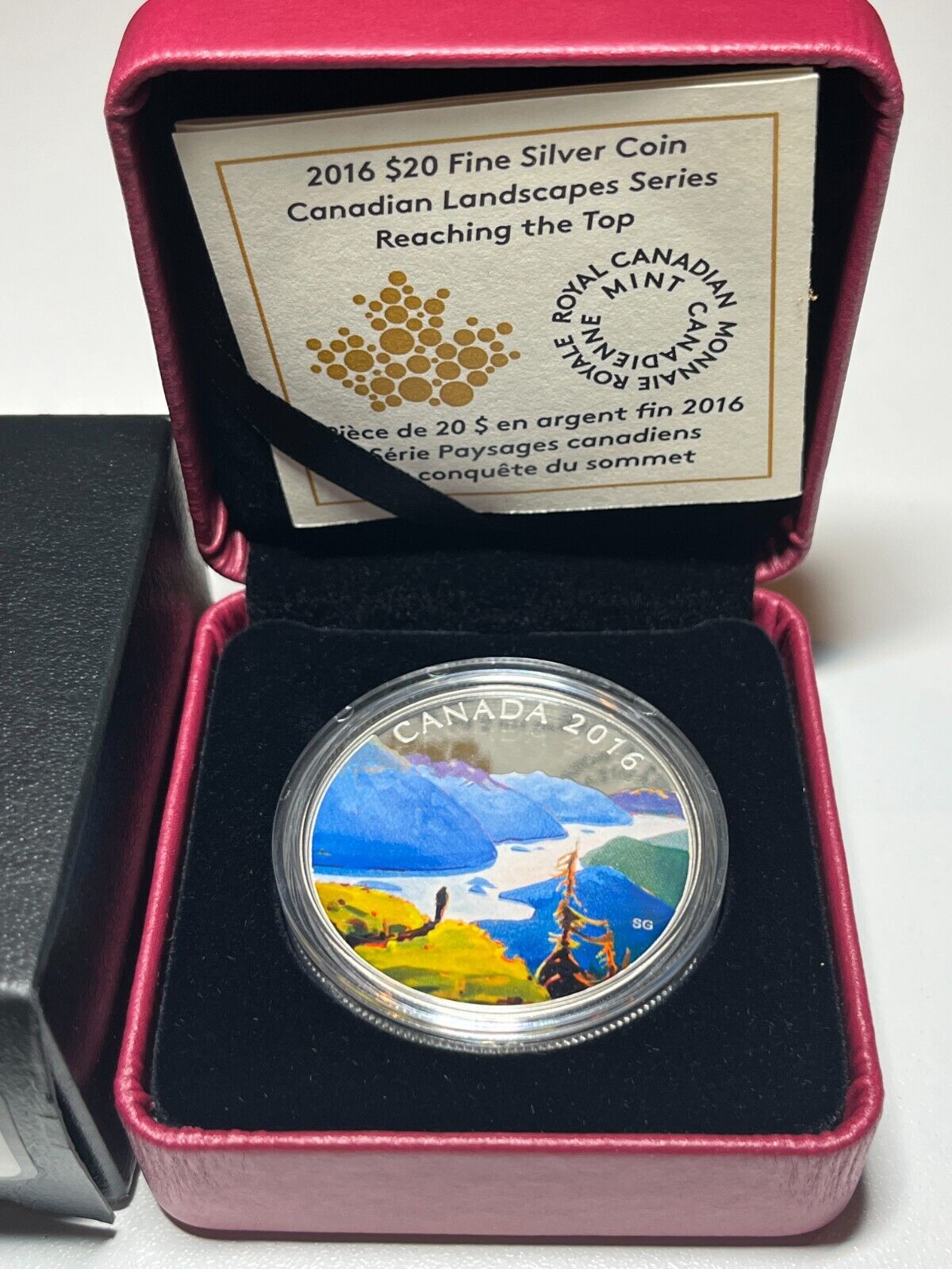 2016 Canada $20 Silver Coin Reaching The Top Canadian Landscapes - Complete