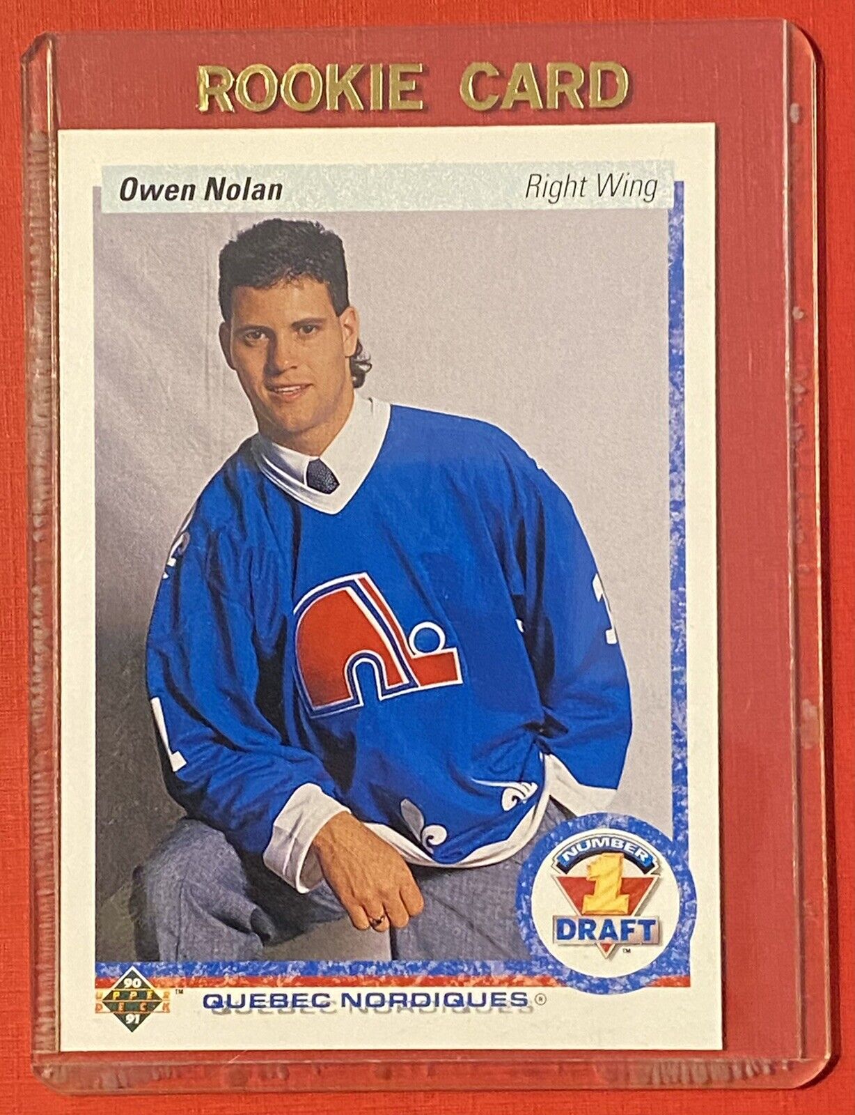 OWEN NOLAN 1990-91 Upper Deck #352 ROOKIE Quebec Nordiques