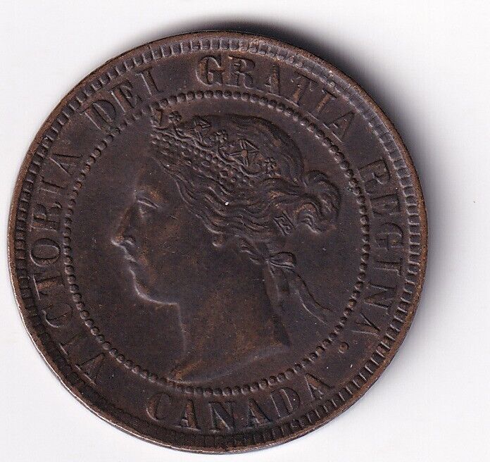 Canada 1901 Large One 1 Cent Queen Victoria - Extra Fine/Almost Uncirculated