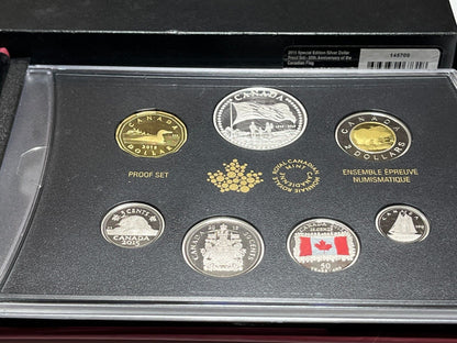 2015 RCM Fine Silver Proof Set - 50th Anniversary of the Canadian Flag