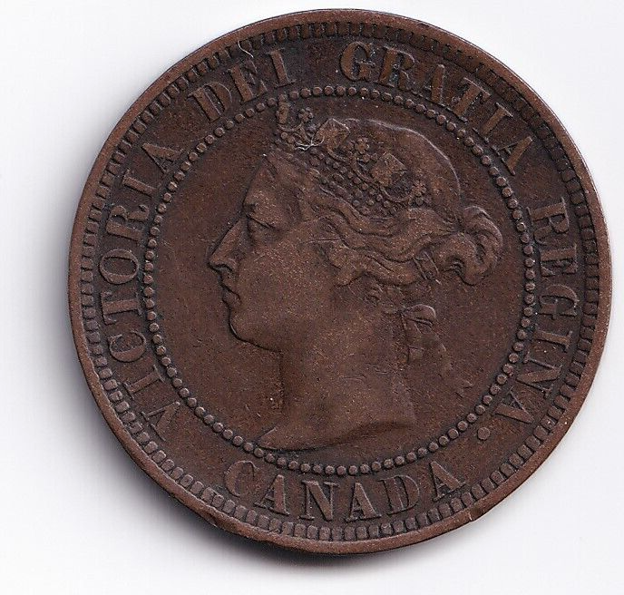 Canada 1888 1c One Large Cent Queen Victoria Fine #1