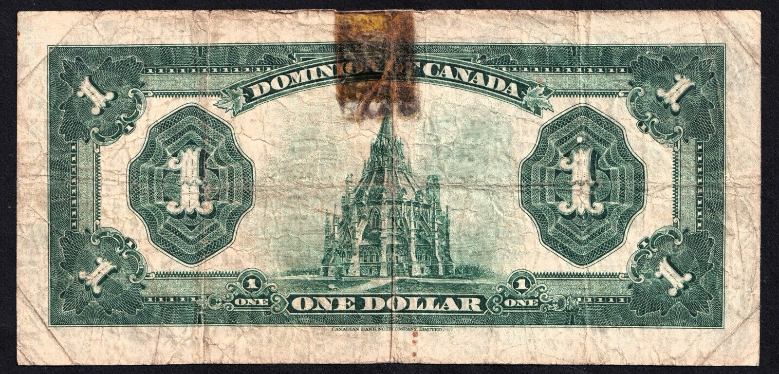 Dominion Of Canada 1923 $1 One Dollar Banknote McCavour - Saunders Red Seal