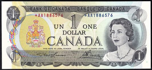 Canada 1973 $1 One Dollar Replacement Banknote Lawson - Bouey *AA 1886576