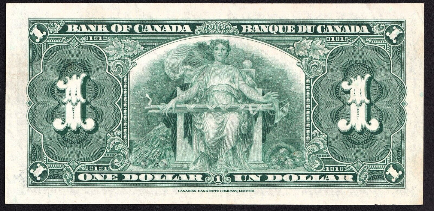 Canada 1937 $1 One Dollar Banknote Gordon - Towers K/L 1358519