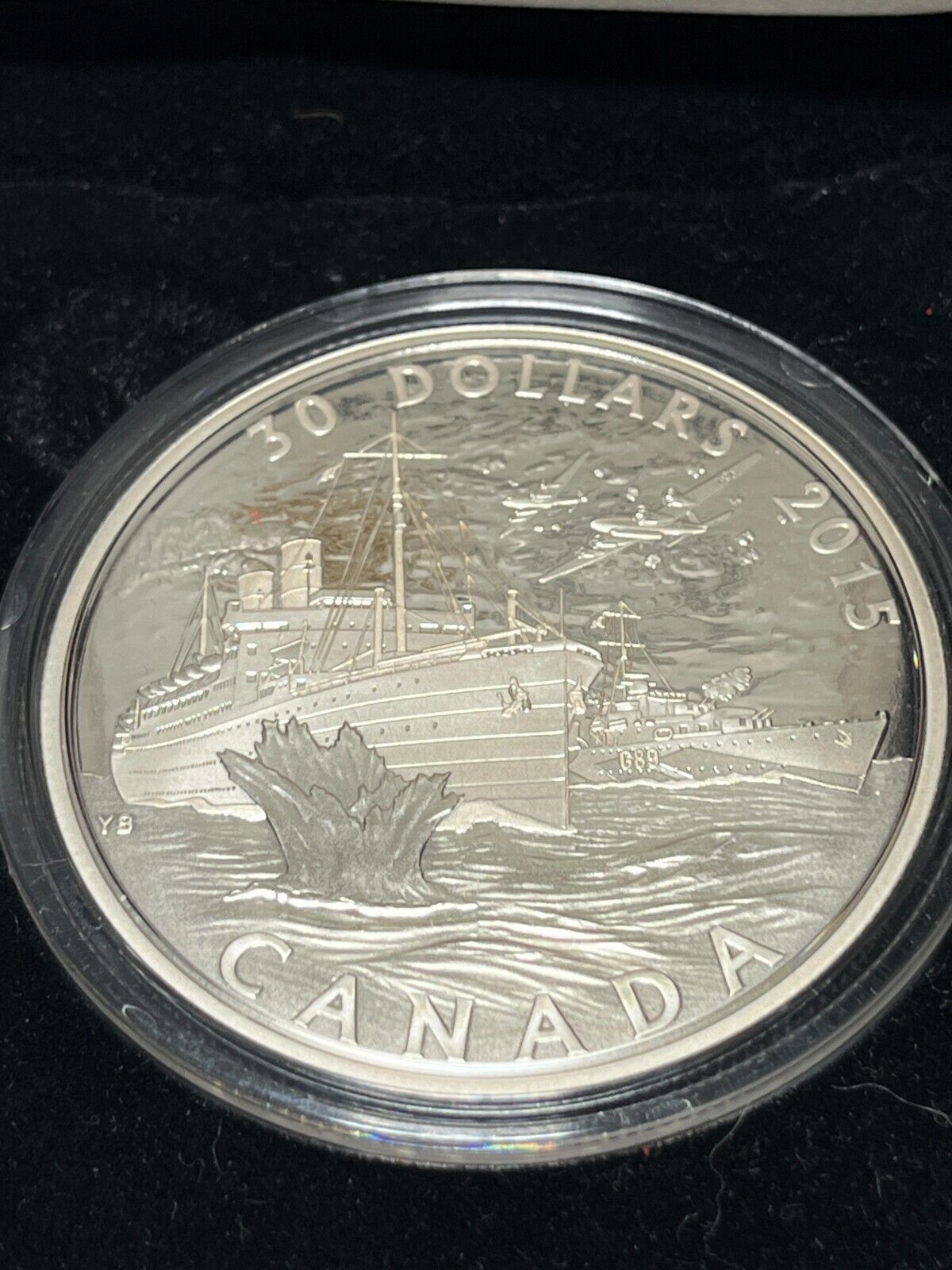 Canada 2015 $30 Canada’s Merchant Navy Battle of the Atlantic 2 oz. Pure Silver