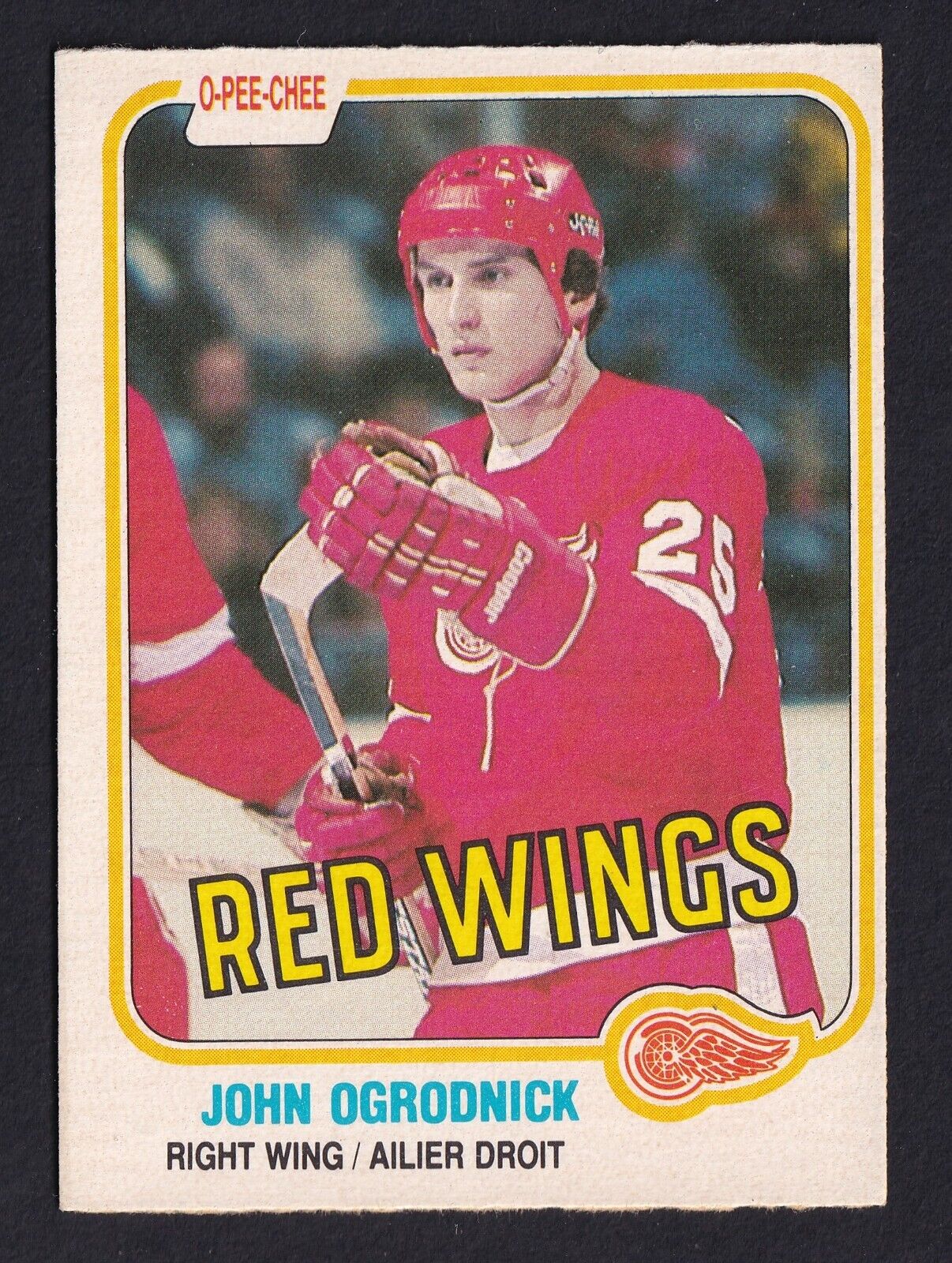 John Ogrodnick 1981-82 O-PEE-CHEE OPC Hockey #95 Detroit Red Wings