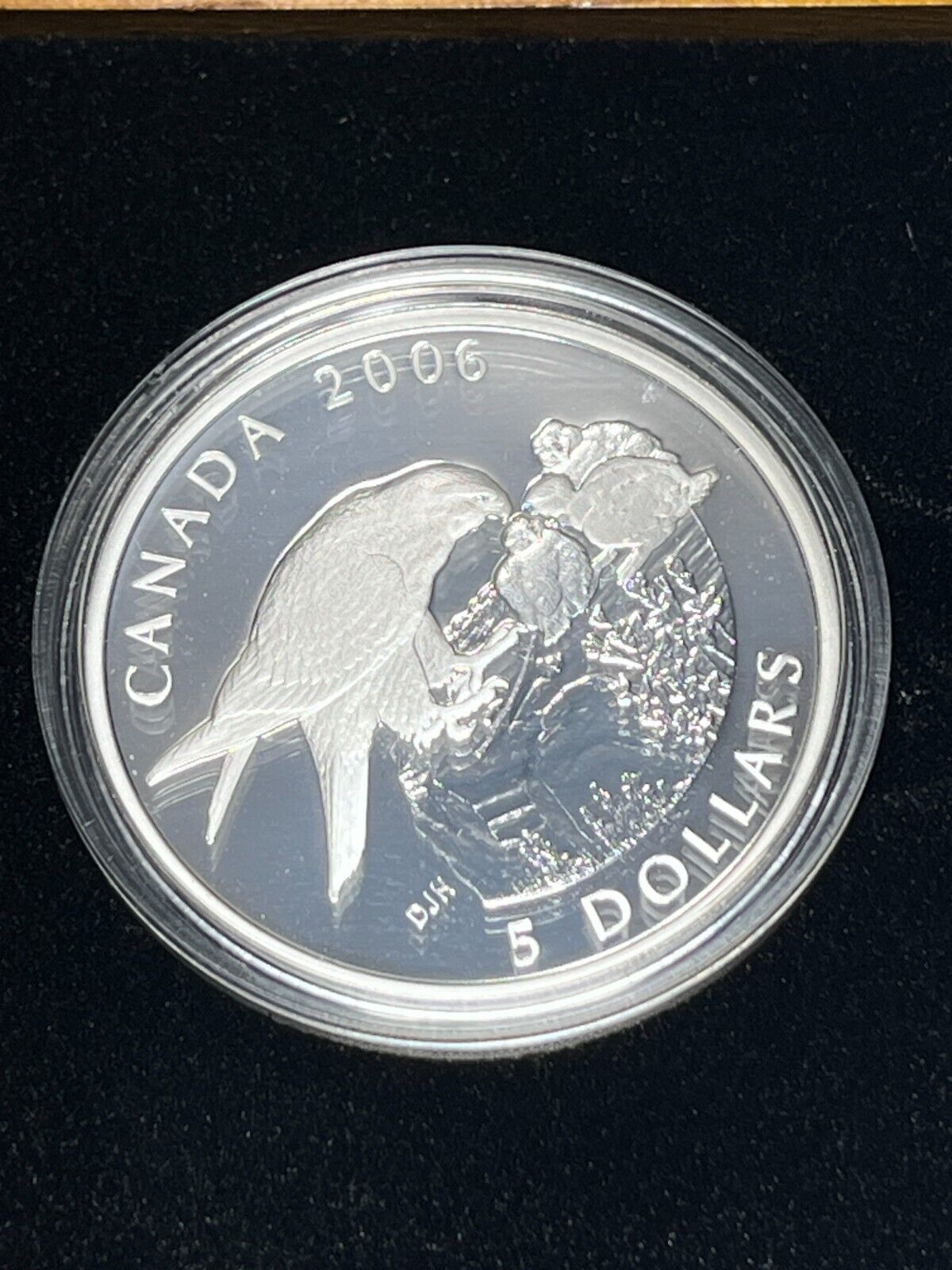 2006 Peregrine Falcon Limited Edition $5 Coin and Stamp Set-99.99% Pure Silver