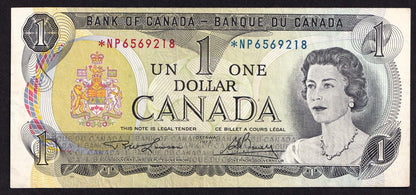 Canada 1973 $1 One Dollar Replacement Banknote Lawson - Bouey *NP 6569218